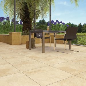 Travertine Beige Matt R11 Porcelain Paving 600x1200mm 20mm